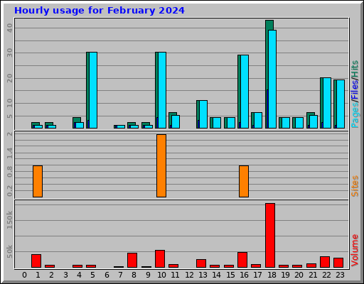 Hourly usage for February 2024 Hourly usage for February 2024