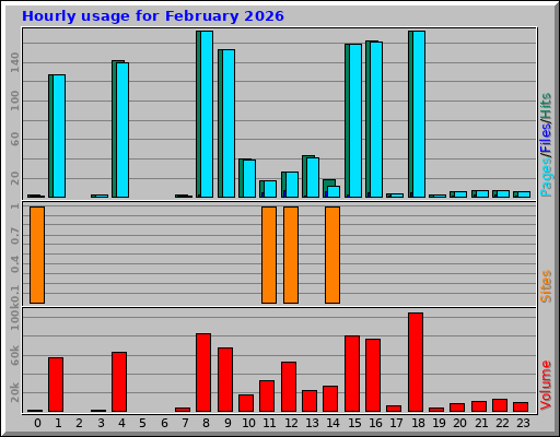 Hourly usage for February 2026