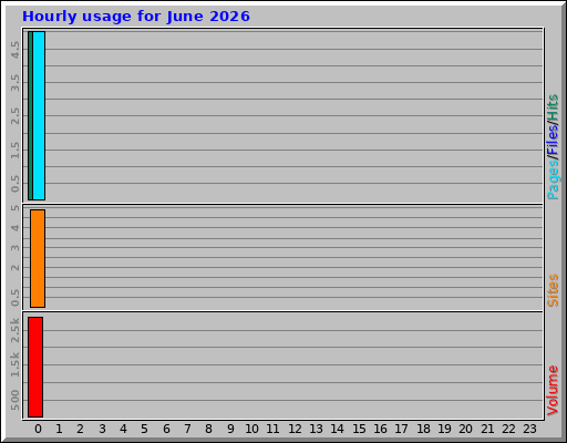 Hourly usage for June 2026
